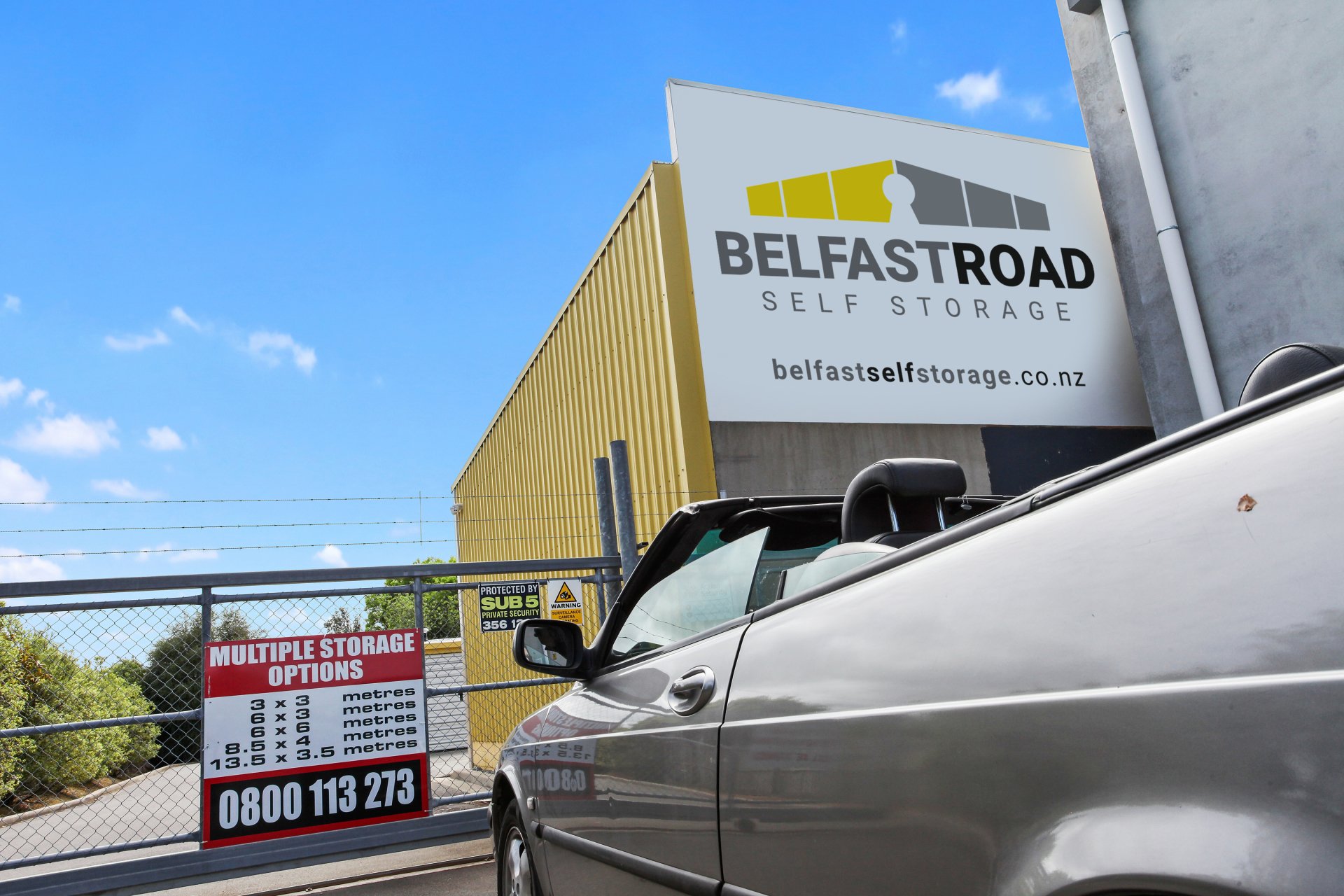 Belfast Road Self Storage units Christchurch, Canterbury