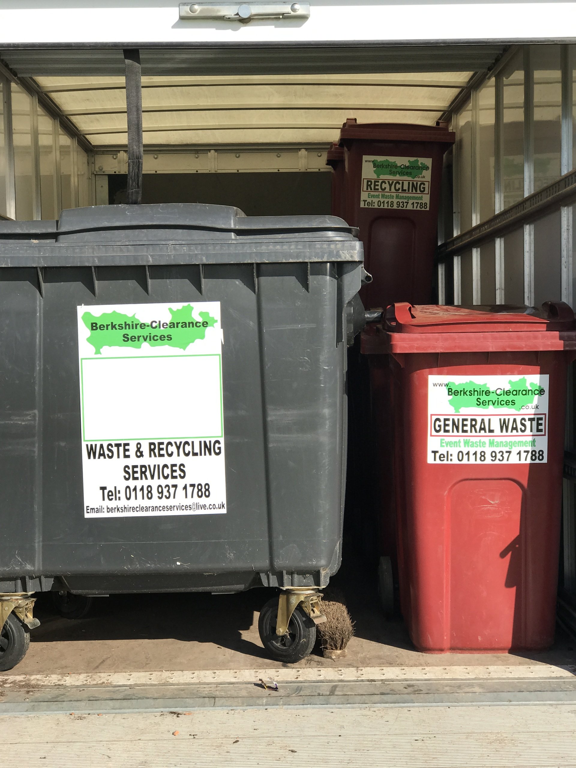 Event waste management in Reading & across Berkshire.