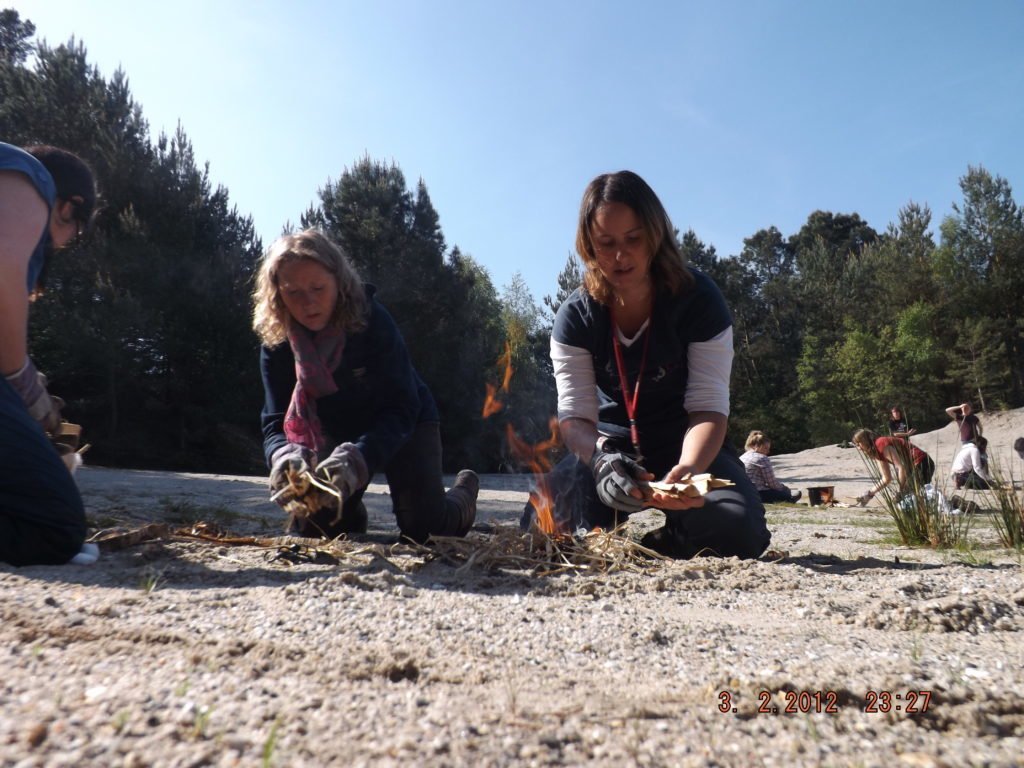 Whitehorse leaders in First aid and Woodland Training.