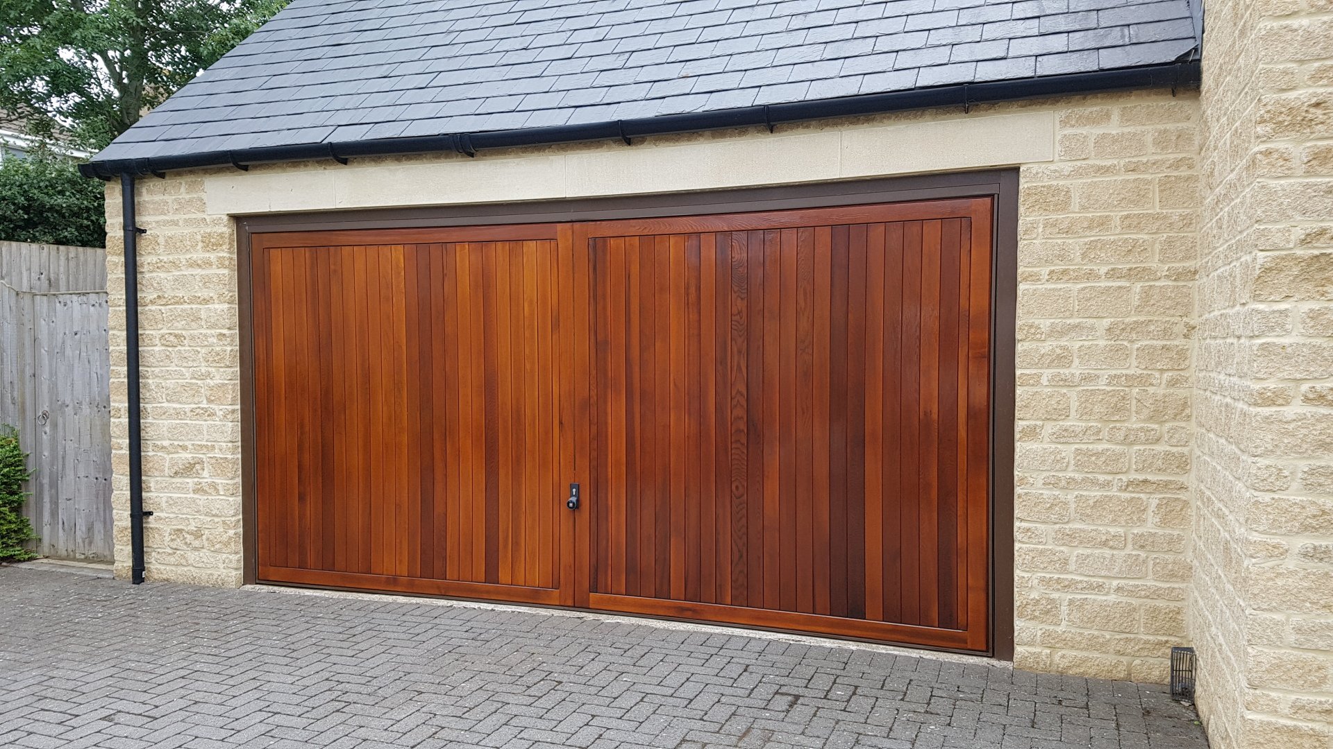 Hardwood Garage Door Renovation Complete Exterior Renovation Of Double Garage Door