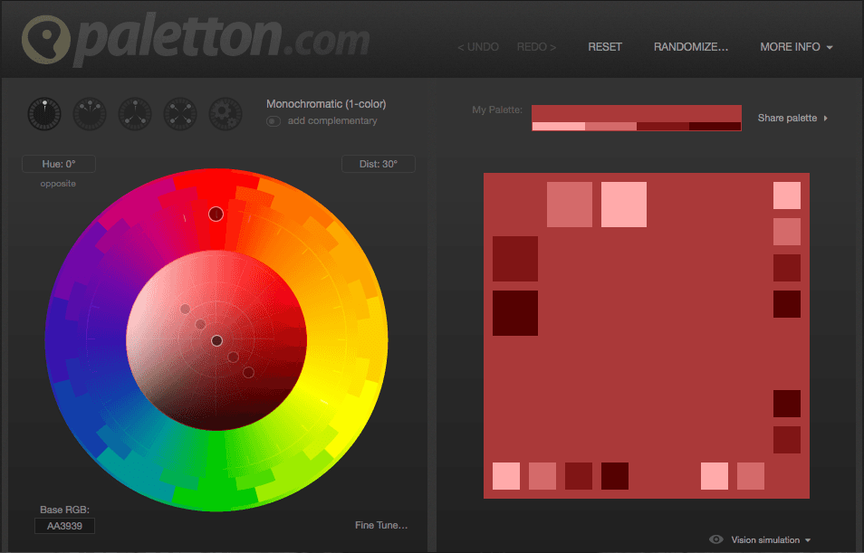Monochromatic Palette 5 free tools to create a website color palette Monochromatic Palette 5 free tools to create a website color palette