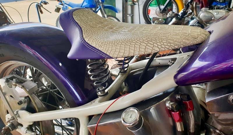 custom motorcycle seat