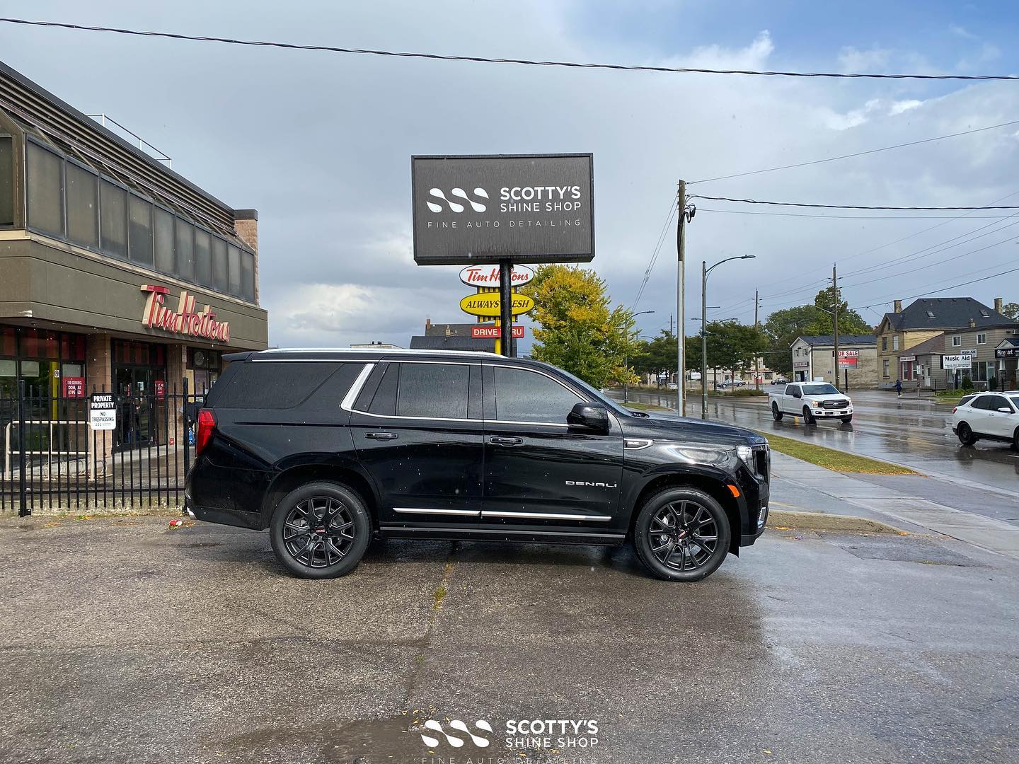 Window Tinting a 2021 GMC Yukon Denali