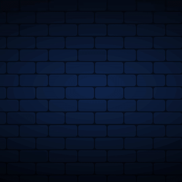 Uma parede de tijolos azul escuro com fundo desfocado
