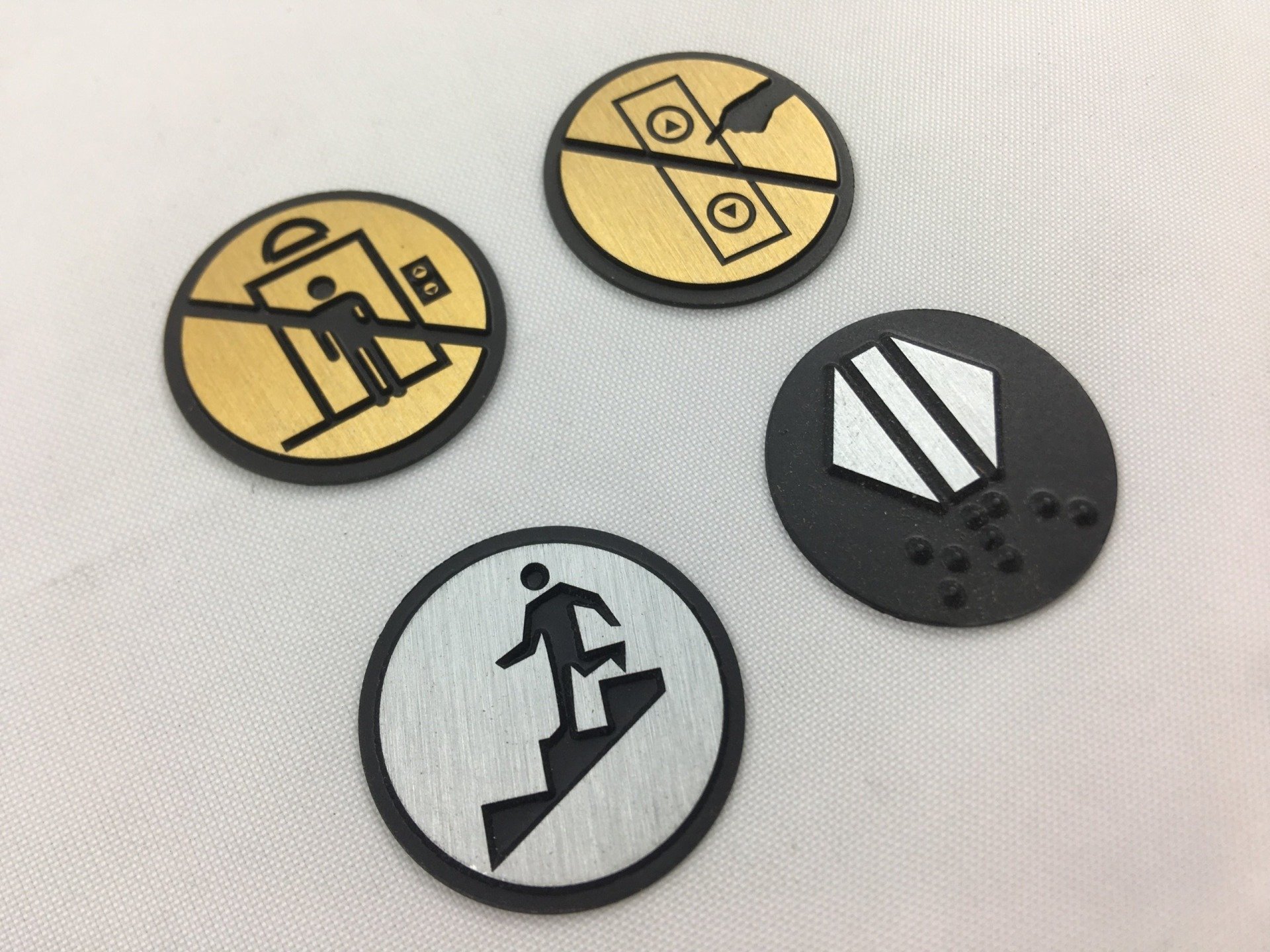 Round Elevator Buttons | VisionMark Nameplate Company