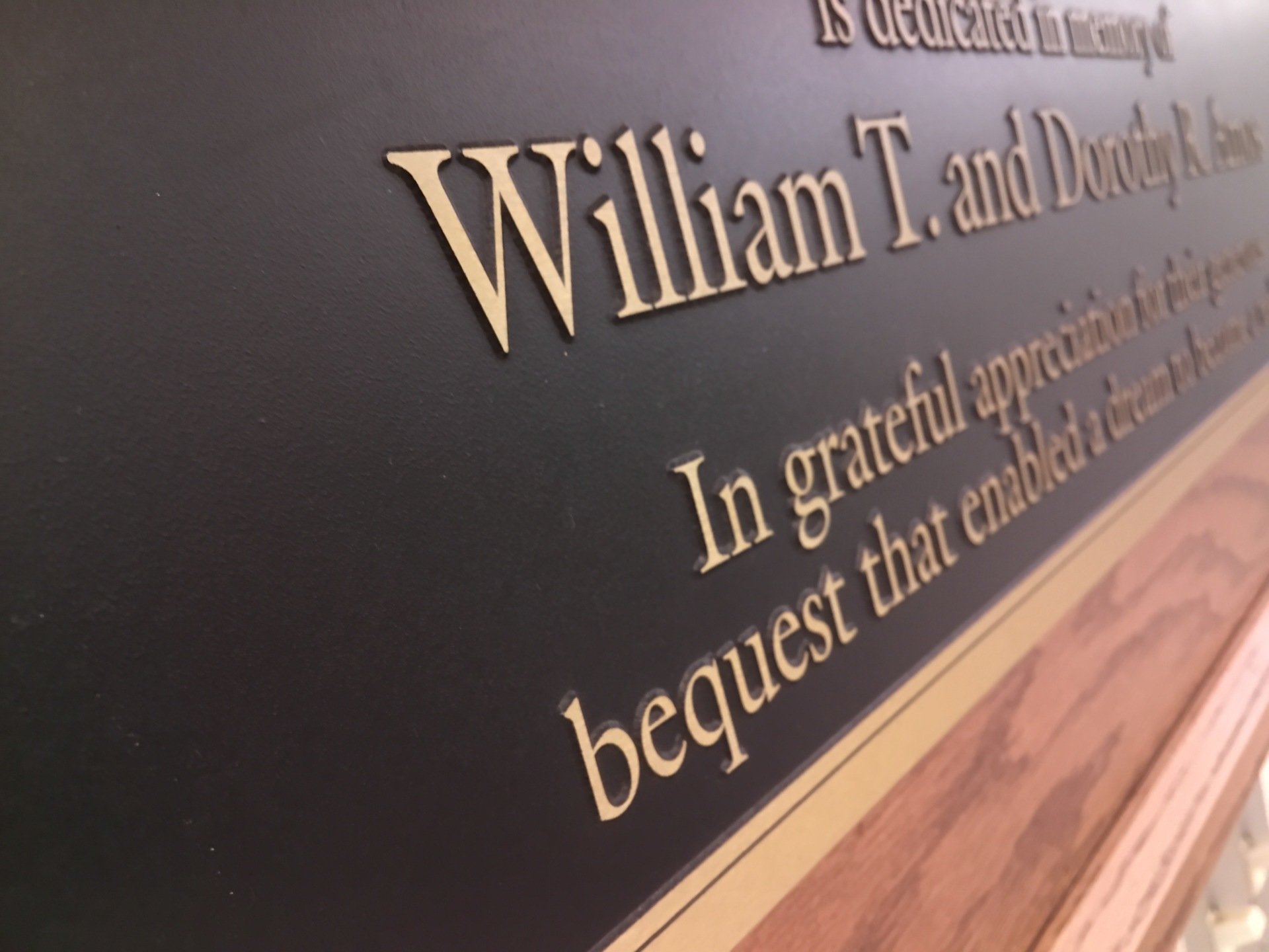 Generous Donation Donor VisionMark Nameplate Company