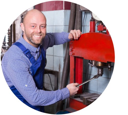 worker fixing machine