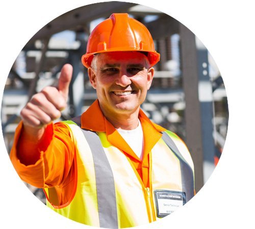 worker thumbs up