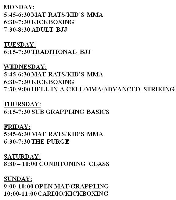 Rat Pack Fighting System Mixed Martial Arts Palmerton Pa