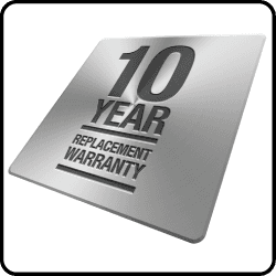 10 year replacement warranty