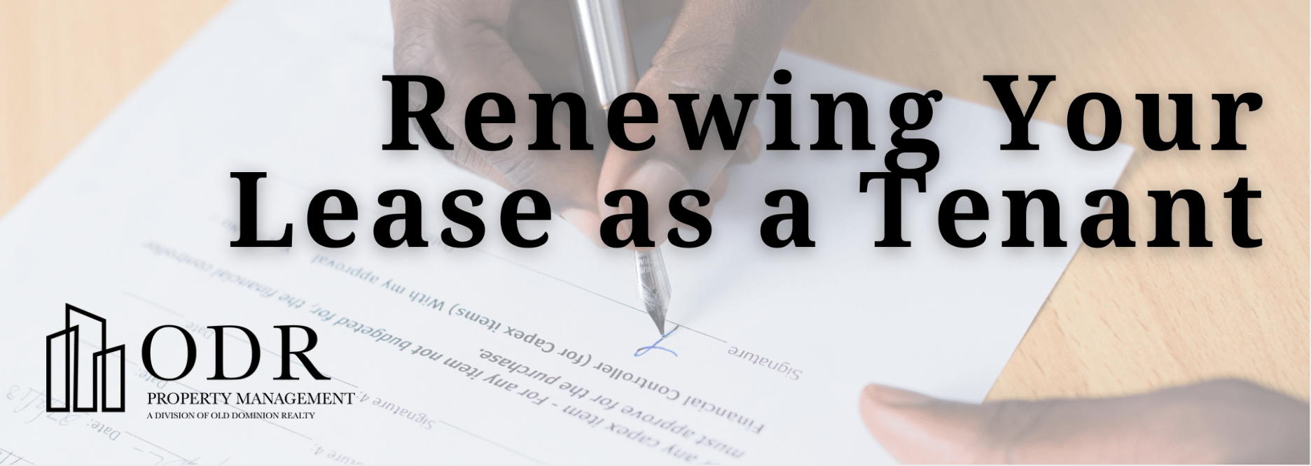 Renewing Leases