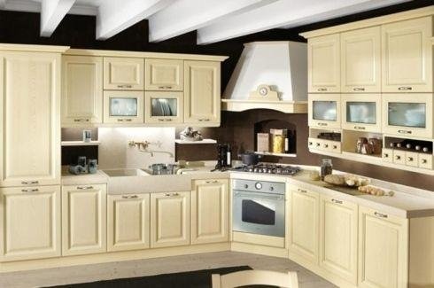 Cucine classiche in legno cartura padova arredamenti nalin Cucina classica avorio