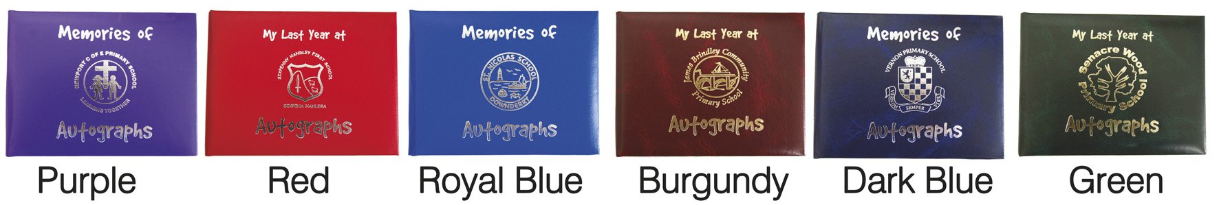Personalised school autograph books from Printstar Ltd in Gillingham