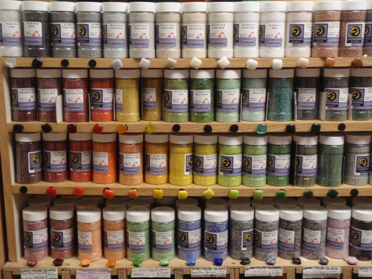 Our stores have over 1600 differnt colors of glass in stock our stained