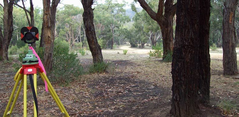 Joseph Land Surveying in the bush