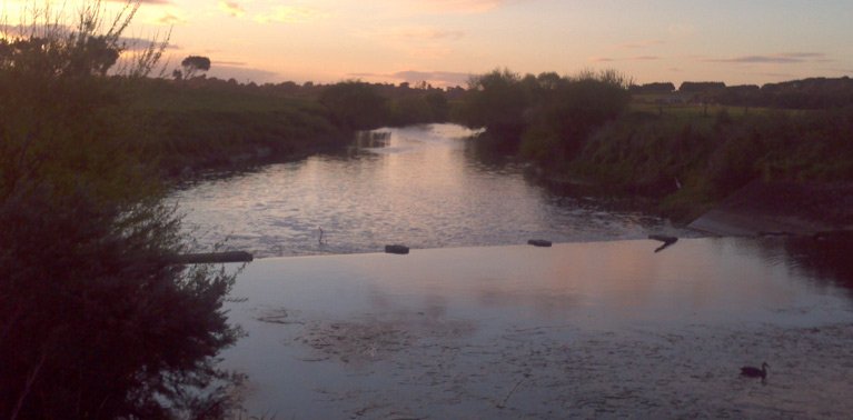 Joseph Land Surveying by river