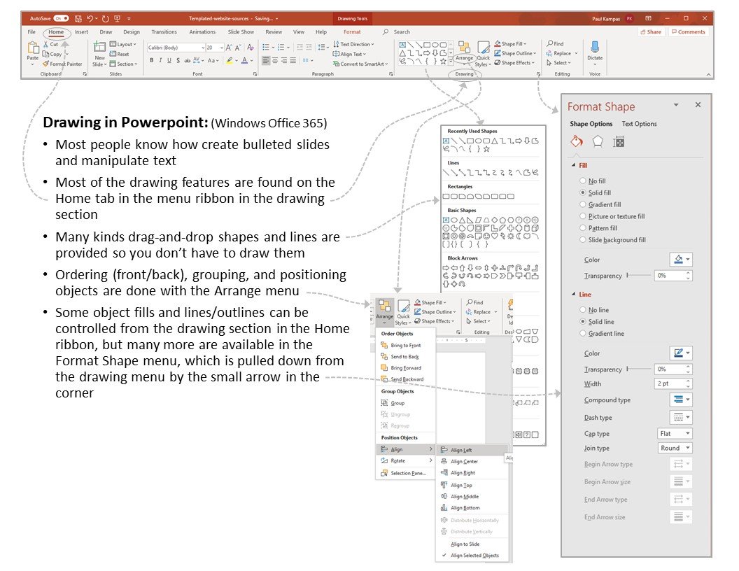 Powerpoint Computer Drawing Kampas Research Visual Design & Discovery