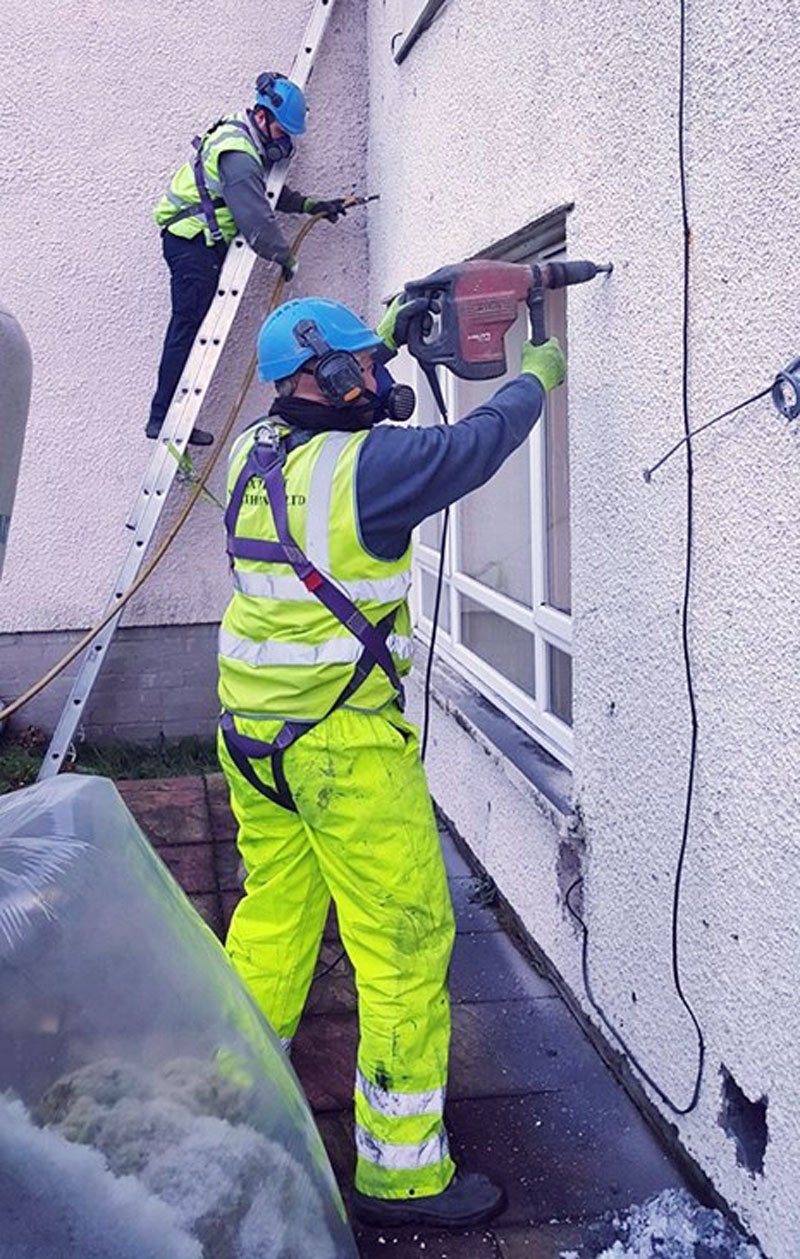 Cavity wall insulation removal Extract North East