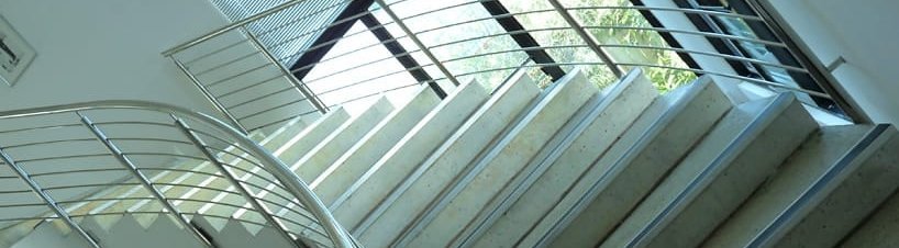 Stainless steel curved rod balusters handrail