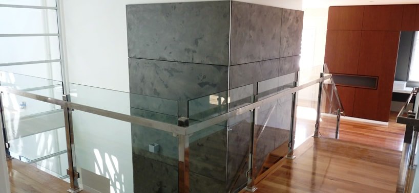 Stainless steel square handrails and posts Stainless steel square handrails and posts