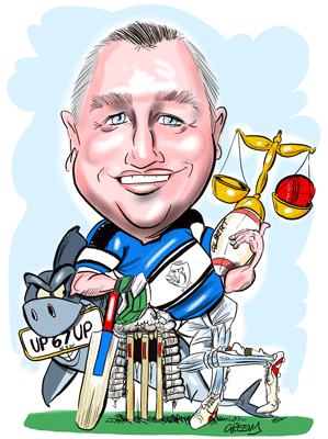 Caricature from photos by cartoonist David Green Gallery