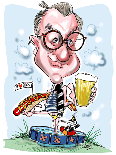 Birthday gifts caricatures by caricature cartoonist David Green
