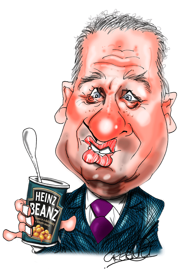 Mel brooks caricature by cartoonist David Green