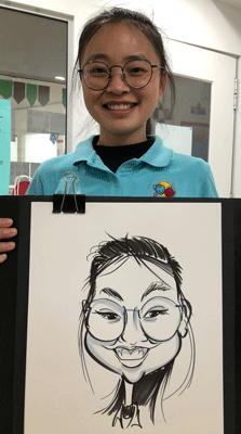 Kiddies Caricature Parties with cartoonist David Green