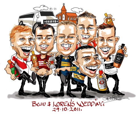 Etoons family caricatures