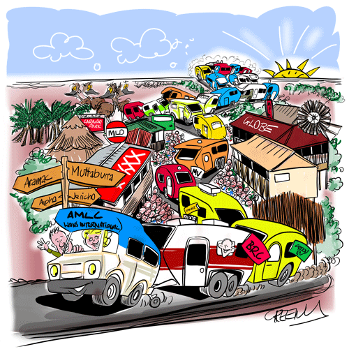 Australian cartoonist David Green