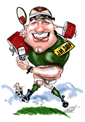 family group business caricatur