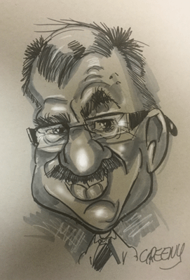 Hire caricature artist-caricatures drawing for all live events digital to markers.
