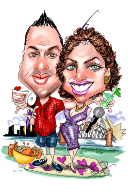 caricature birthday gifts by cartoonist david green