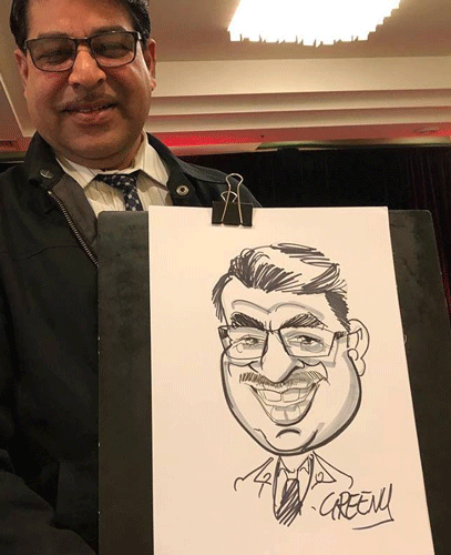 Caricature hire artist cartoonist for events digital caricature