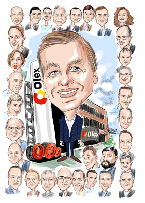 Caricature from photos by cartoonist David Green Gallery