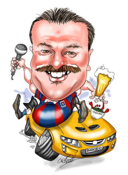 Caricature car and bikes cartoons by David Green.
