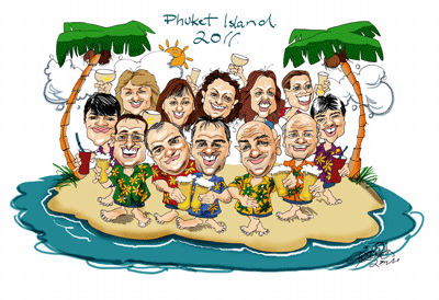 Etoons family caricatures emailed or framed and delivered