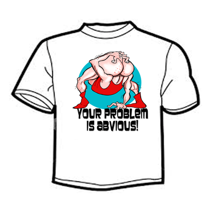 Cartoon tee prints online a variety of cartoon designs, novelty cartoons for birthday gifts, all art work by cartoonist David Green