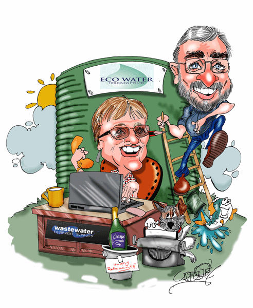 Etoons caricatures emailed to you of framed and delivered.