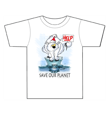 cartoon tees prints online save our planet