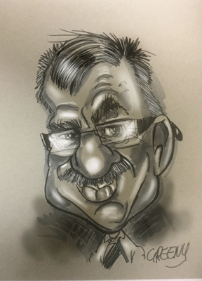 Caricature hire artist cartoonist for events.
