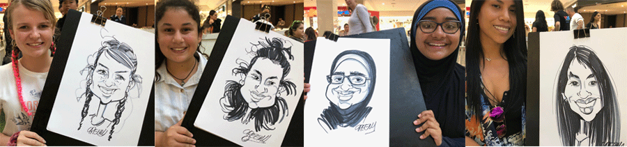 Hire caricature artist-caricatures drawing for all live events digital to markers.