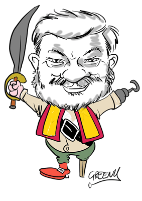 Caricature Party themes  by cartoonist David Green