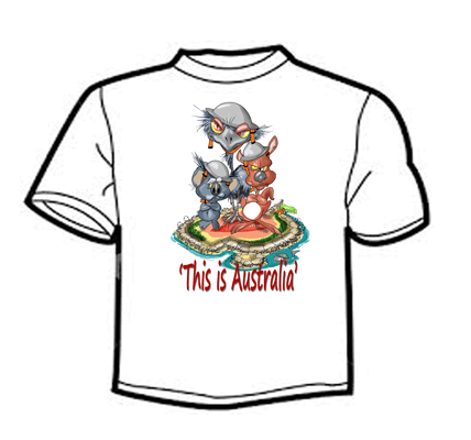 Cartoon tee prints online a variety of cartoon designs, novelty cartoons for birthday gifts, all art work by cartoonist David Green