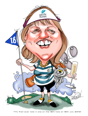 Birthday gifts caricatures by caricature cartoonist David Green