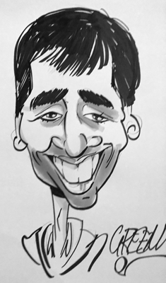 Caricature hire artist cartoonist for events digital caricature