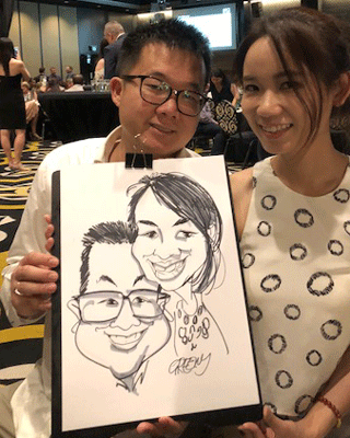 Event cartoonists caricatures at events