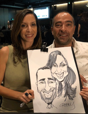 Caricature hire artist cartoonist for events digital caricature