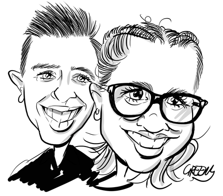 Caricature hire artist cartoonist for events digital caricature