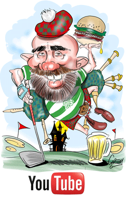 Caricature gifts by caricature cartoonist David Green